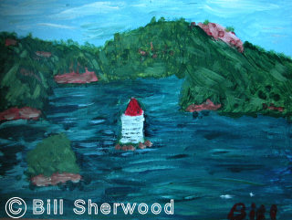 Killarney - Bill's painting of West Lighthouse