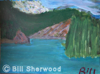 Killarney Park - Bill's 2nd painting of the George Lake scene